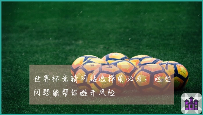 世界杯竞猜网站选择前必看，这些问题能帮你避开风险