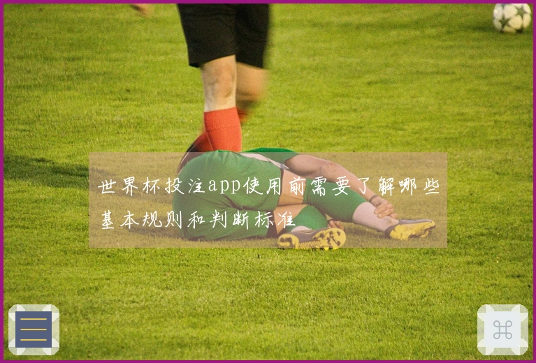 世界杯投注app使用前需要了解哪些基本规则和判断标准